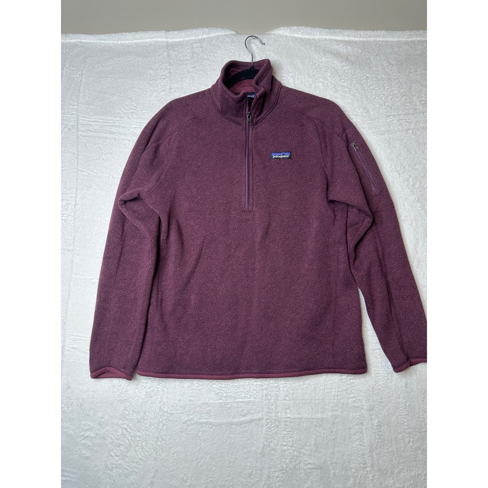 Patagonia Better Sweater 1/4 Zip Fleece Pullover Burgundy Mens Large 25527
